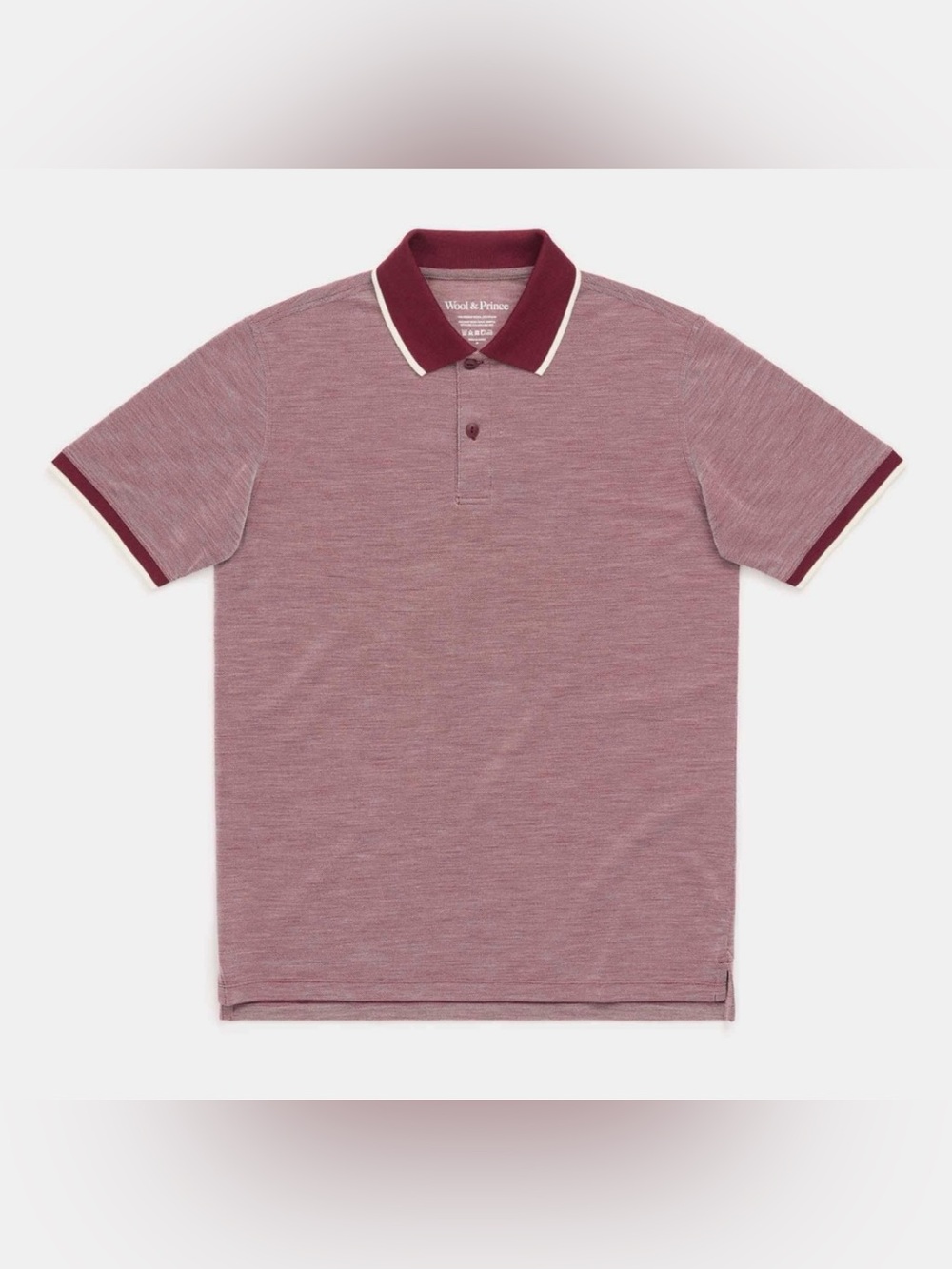 NEW Wool and Prince Pique Polo Shirt in Red For Men's Small